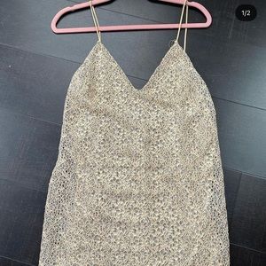 Lace Creme Zara Slip Dress